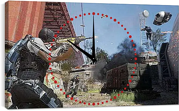 Часы картина - Call Of Duty: Advanced Warfare