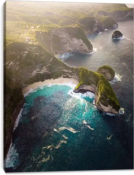 Постер на подрамнике - Море и скалы