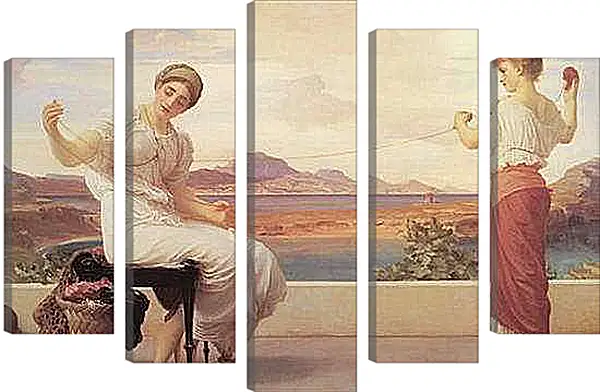 Модульная картина - Winding the Skein big. Моток пряжи. Барон Фредерик Лейтон