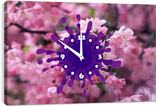 Часы картина - Весна
