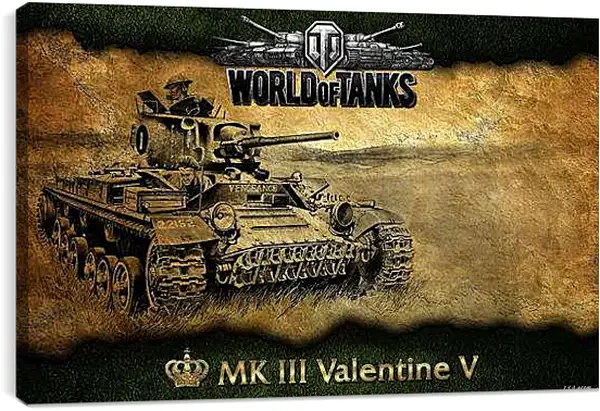 Постер на подрамнике - World Of Tanks