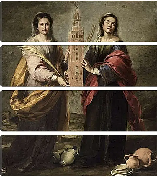 Модульная картина - Святая Юста и Святая Руфина. Бартоломе Эстебан Мурильо