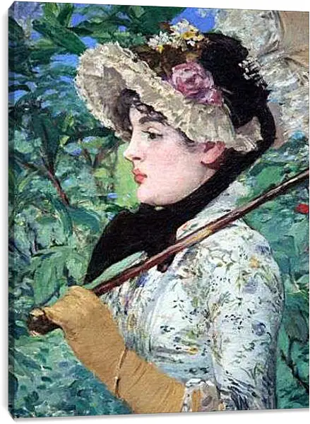 Постер на подрамнике - Spring. Эдуард Мане