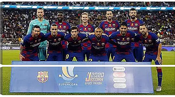 Модульная картина - Фото перед матчем ФК Барселона. FC Barcelona