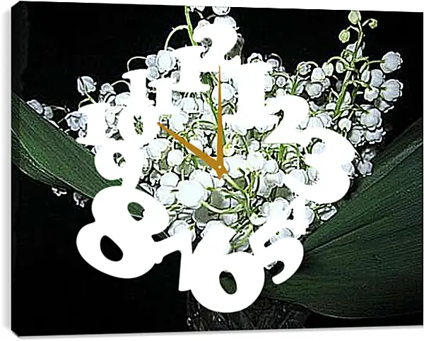 Часы картина - Ландыши