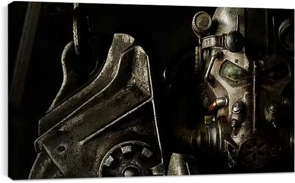Постер на подрамнике - fallout 4, paladin, armor