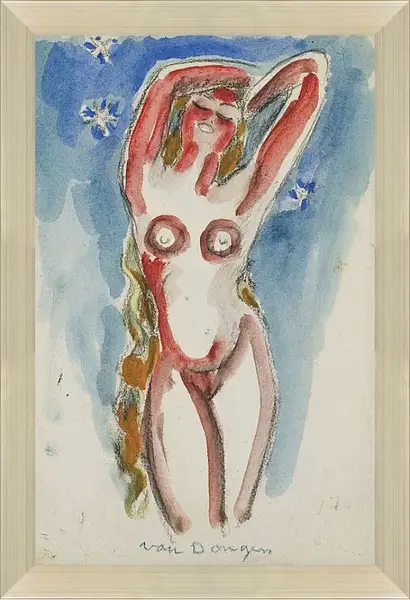 Картина в раме - Неизвестно. Кес ван Донген