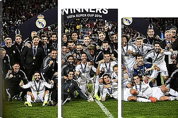 Модульная картина - Победа в суперкубке 2014. Реал Мадрид. Real Madrid
