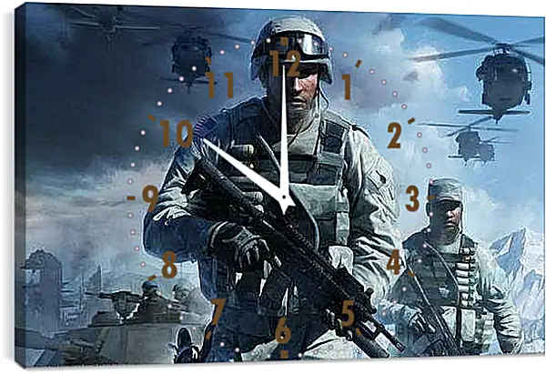 Часы картина - Battlefield: Bad Company 2