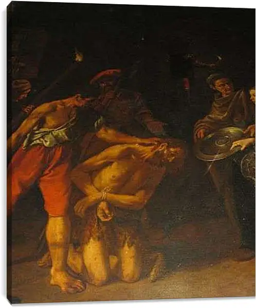 Постер на подрамнике - St. John the Baptist in the Mountains. Эль Греко