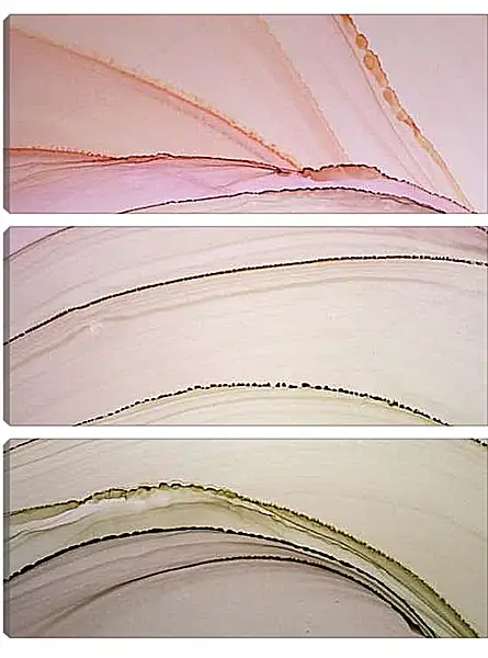 Модульная картина - Abstract pink & green. Mari Dein