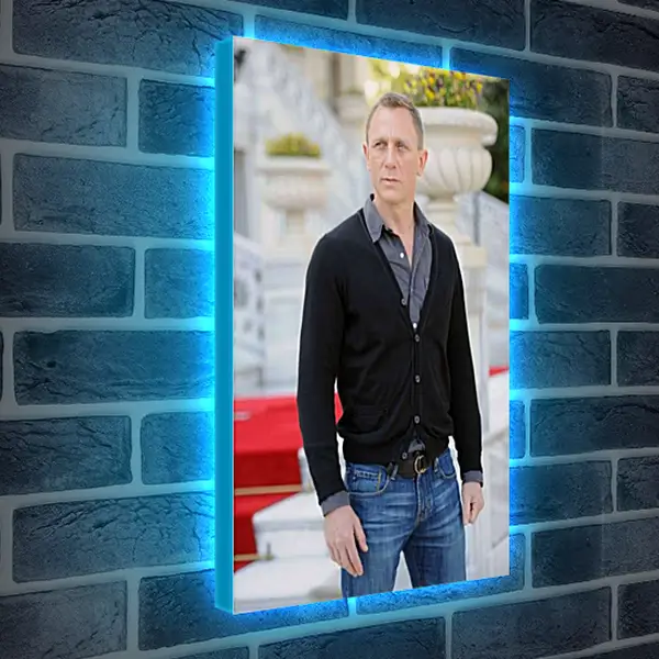 Лайтбокс световая панель - Дэниел Крейг. Daniel Craig