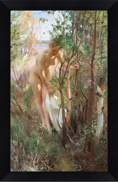 Картина в раме - En Eva. Андерс Цорн