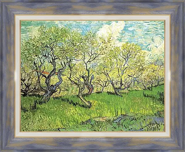 Картина в раме - Orchard in Blossom 2. Винсент Ван Гог