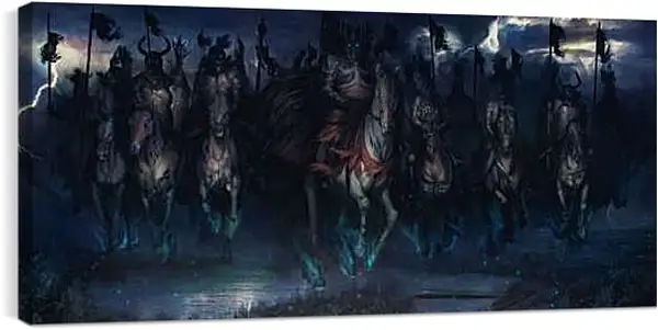 Постер на подрамнике - The Witcher (Ведьмак), Дикая охота в походе