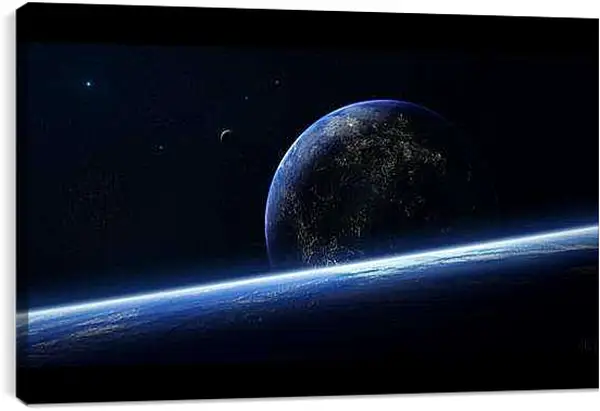 Постер на подрамнике - Поверхность земли глазами космонавта