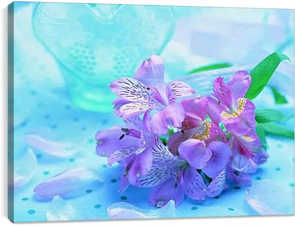 Постер на подрамнике - Сиреневые орхидеи