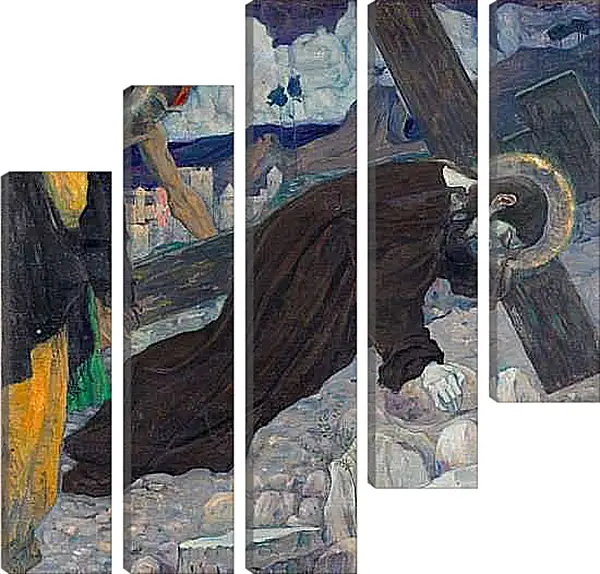 Модульная картина - Несение Креста. Нестеров Михаил