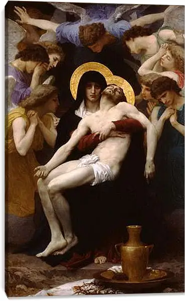Постер на подрамнике - Pieta. Адольф Вильям Бугро