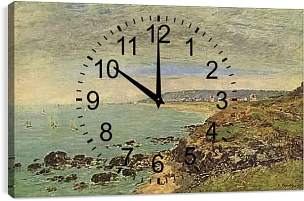 Часы картина - Atlantikkuste bei Benerville. Эжен Буден
