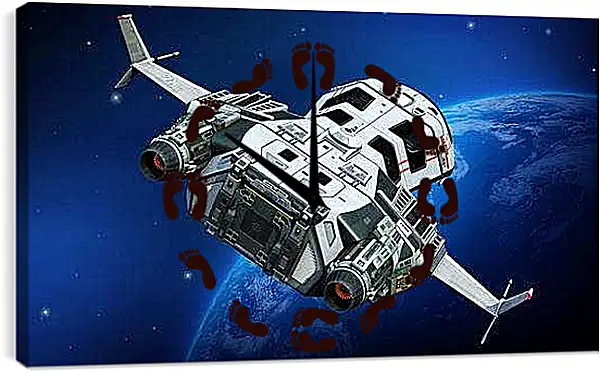 Часы картина - Космос