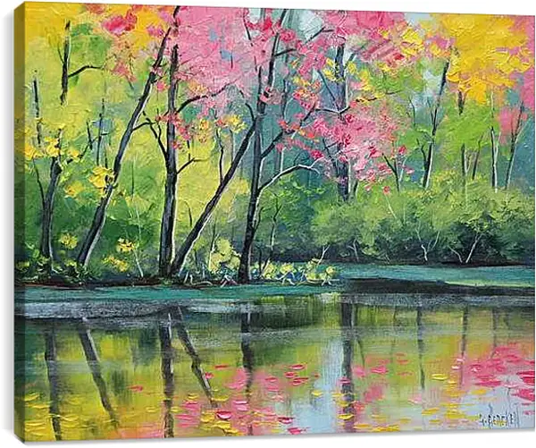 Постер на подрамнике - Осень. Пейзаж