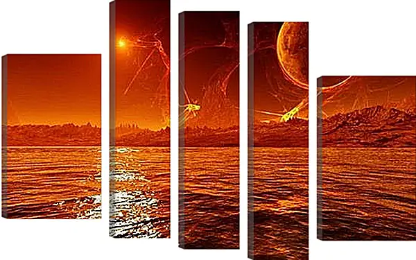 Модульная картина - Космос