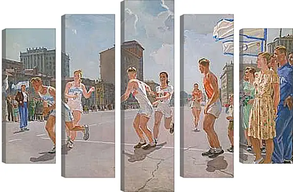 Модульная картина - Эстафета. Александр Дейнека