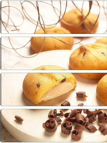 Модульная картина - Печенье с шоколадом. Сладкое Удовольствие.