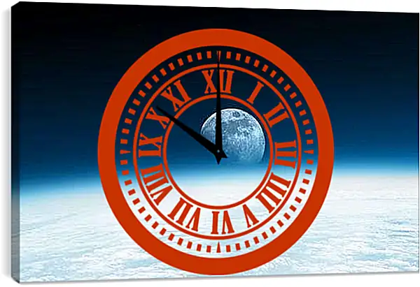 Часы картина - Космос