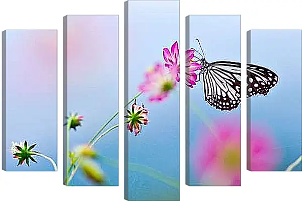 Модульная картина - Бабочка-монарх