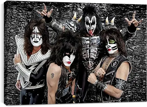 Постер на подрамнике - Кисс. Kiss