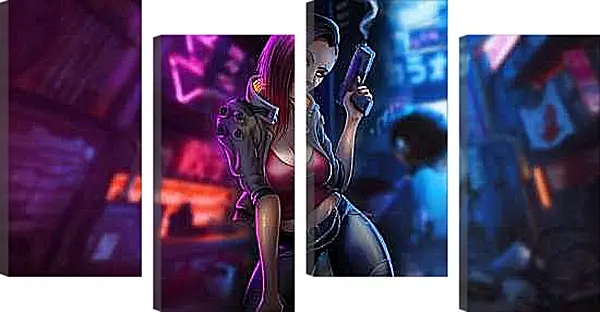 Модульная картина - Cyberpunk 2077