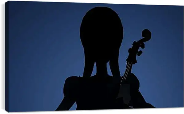 Постер на подрамнике - Силуэт Уэнсдей Аддамс