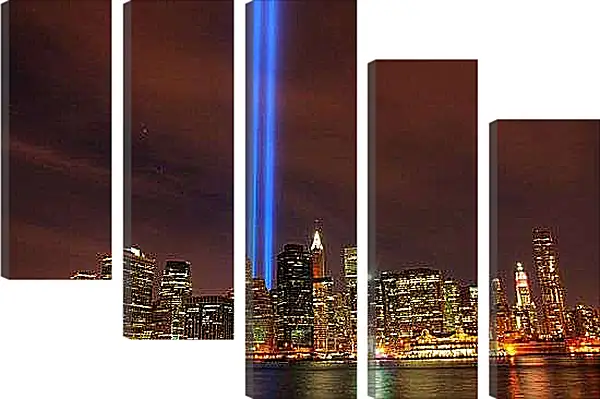 Модульная картина - Ночной Матхэттен