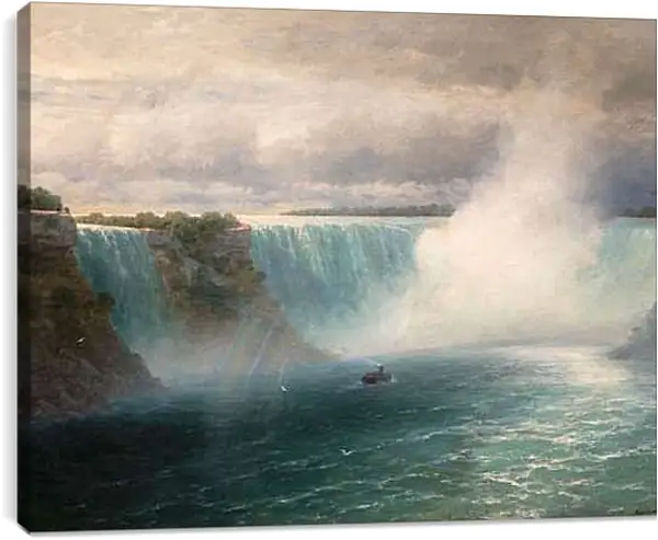 Постер на подрамнике - Ниагарский водопад. Иван Айвазовский