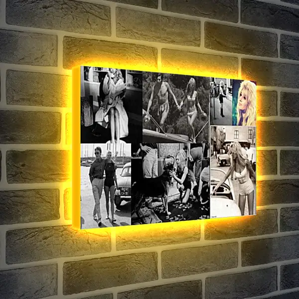 Лайтбокс световая панель - Красивые девушки. Черно-белое фото