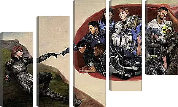 Модульная картина - Mass Effect 3