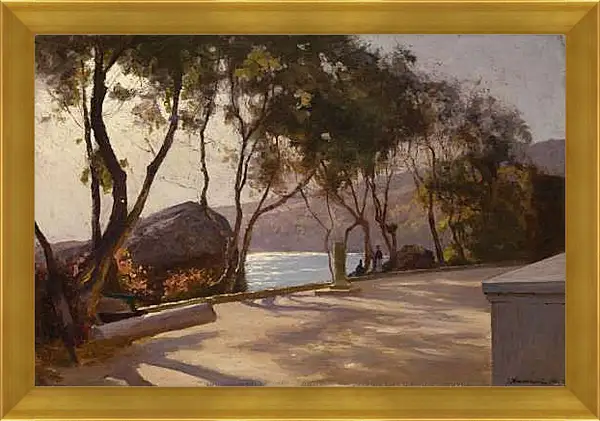 Картина в раме - Набережная. Иосиф Евстафиевич Крачковский