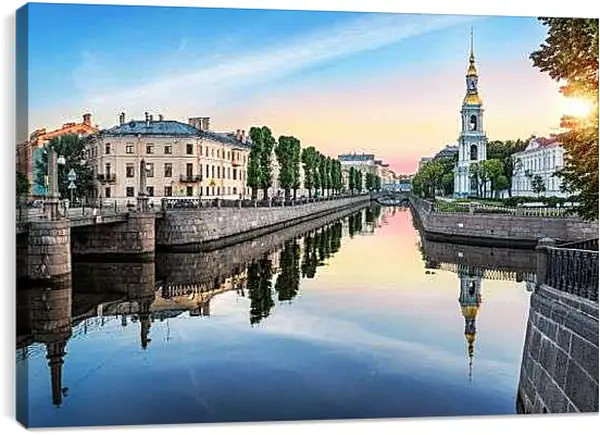 Постер на подрамнике - Пикалов мост Санкт-Петербург