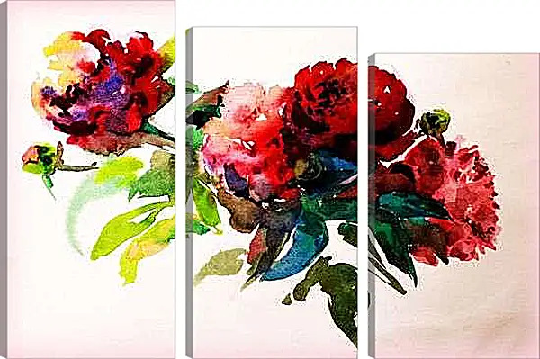 Модульная картина - Цветы