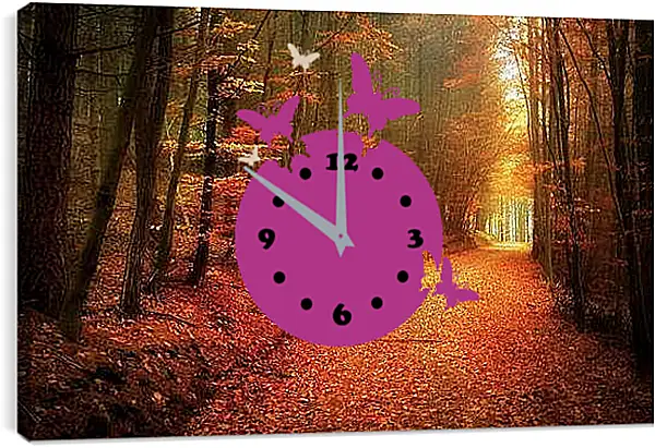 Часы картина - Осень