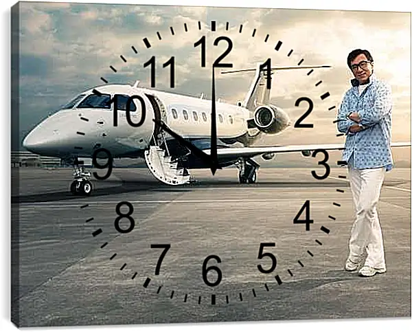 Часы картина - Джеки Чан. Jackie Chan