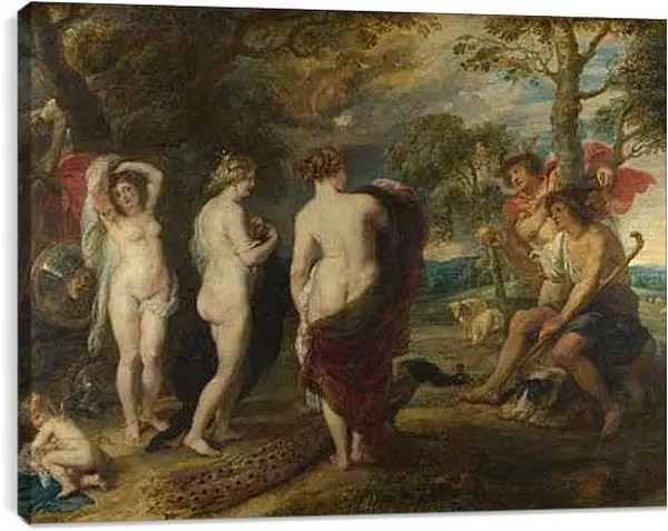Постер на подрамнике - The Judgement of Paris. Питер Пауль Рубенс