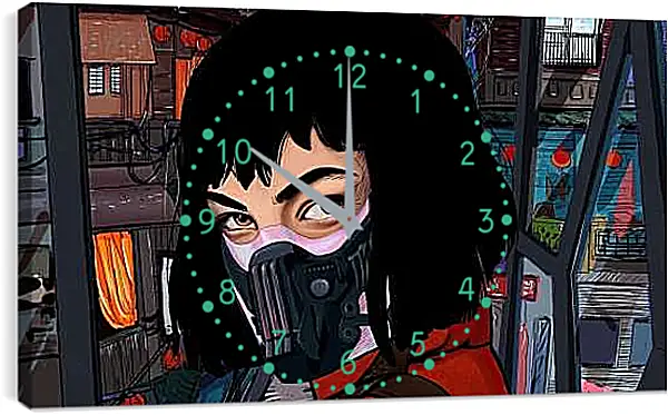 Часы картина - Бумажный дом. La casa de papel