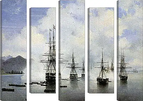 Модульная картина - Десант Н. Н. Раевского у Субаши. Иван Айвазовский