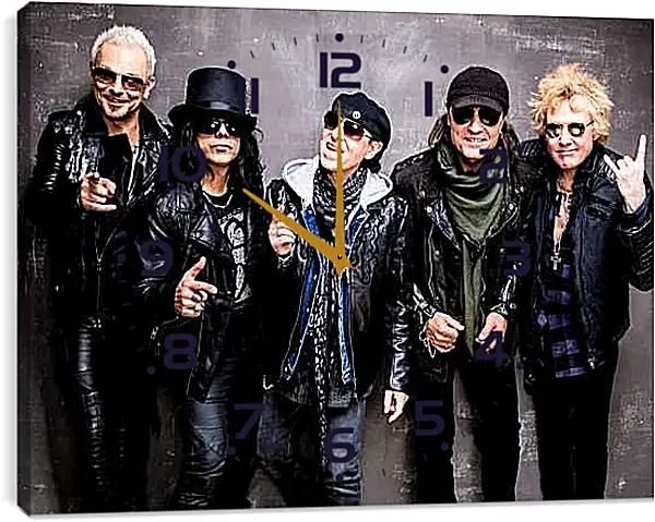 Часы картина - Скорпионс. Scorpions