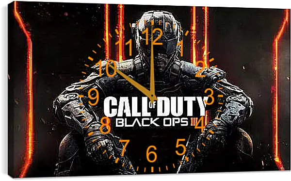 Часы картина - call of duty, black ops, black ops iii