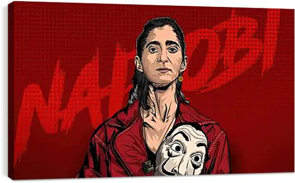 Постер на подрамнике - Бумажный дом. La casa de papel