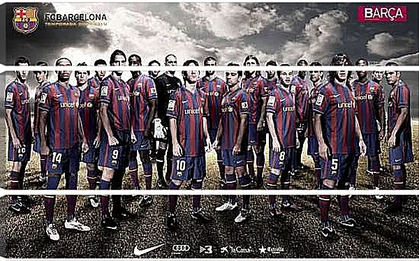 Модульная картина - ФК Барселона. FC Barcelona
